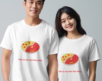 Stylish Hot Pot Graphic T-Shirt, Fun Culinary Tee, Cook's Gift, Food Lover's Apparel, Asian foodie shirt, Hot pot lover shirt, Trendy shirt