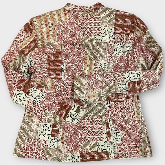 Stonebridge Vintage Jacket Medium Patchwork Zip U… - image 3