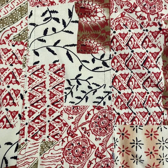 Stonebridge Vintage Jacket Medium Patchwork Zip U… - image 5