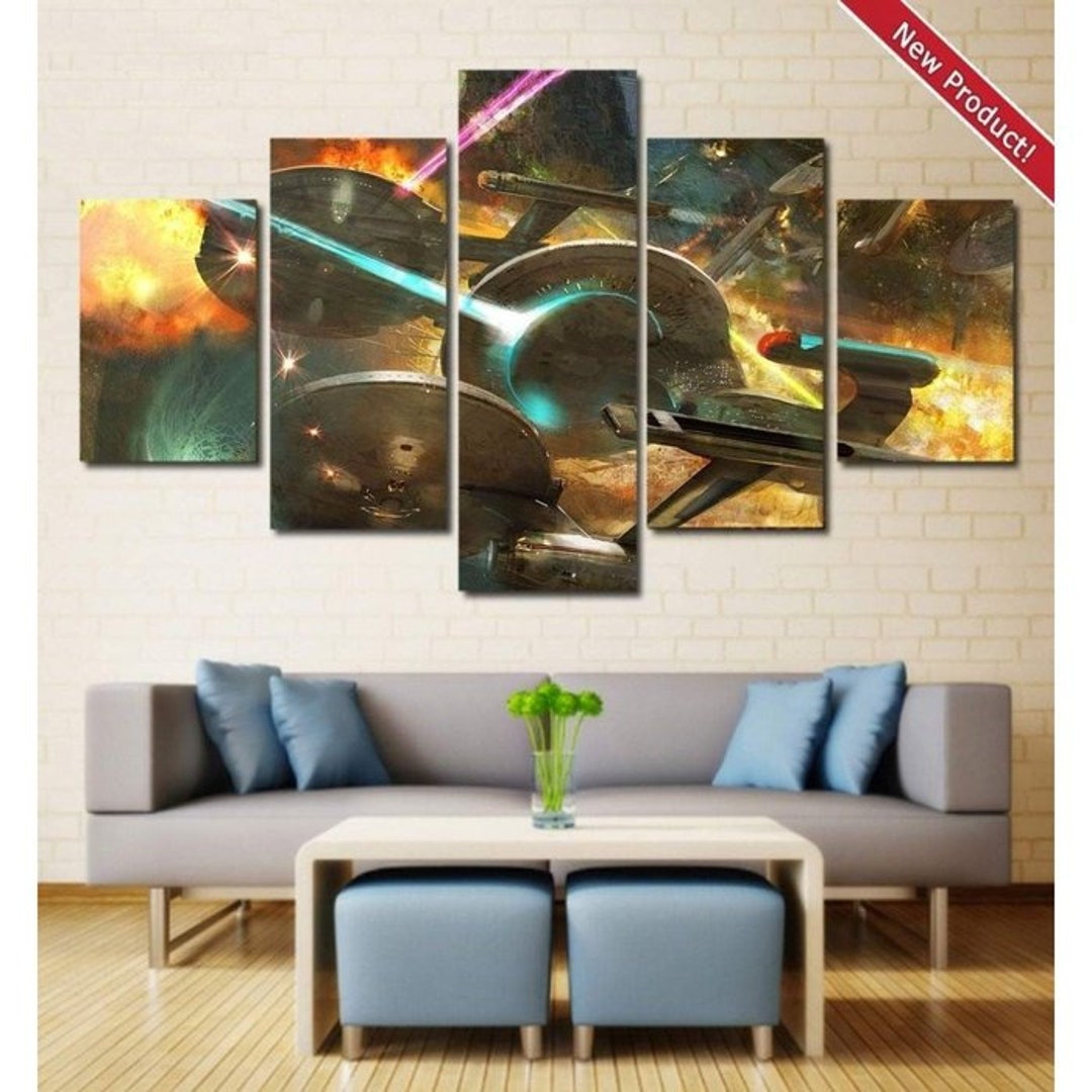 star-trek-wall-art-painting-on-canvas-poster-decor-framed-etsy