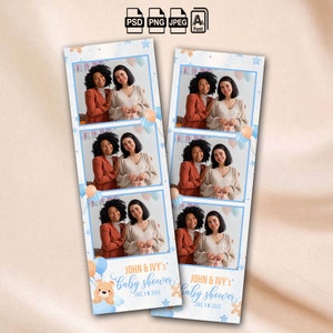 Baby Shower Photo Booth Template It's a Boy Photobooth Template 2x6 ...