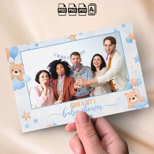 Baby Shower Photo Booth Template It's a Boy Photobooth Template 4x6 ...