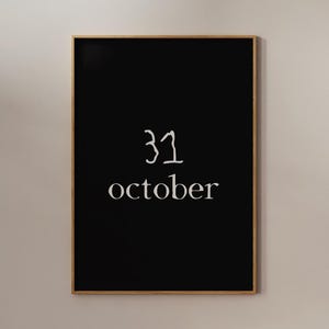 10月31日 ウォールアート、ハロウィーンの印刷可能なウォールアート、流行のハロウィーンプリント、ハロウィーンギャラリーデジタルダウンロード、保育園用ハロウィーンポスター