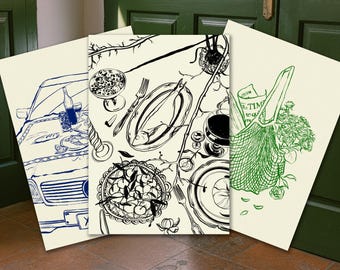 Custom Line Art Sketch: Personalized Photo Drawing (Digital Print)