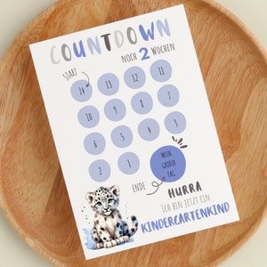 Countdown Kindergarten "Hurra ich bin jetzt ein Kindergartenkind"