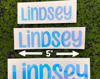 Custom Name Decal Holographic