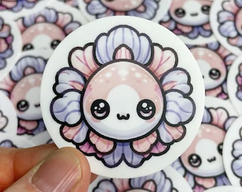 Sticker Fighting Kawaii Chibi Style | Matte Vinyl Weatherproof | Laptop Planner Journal Water Bottle Desk Notebook Office | Gift