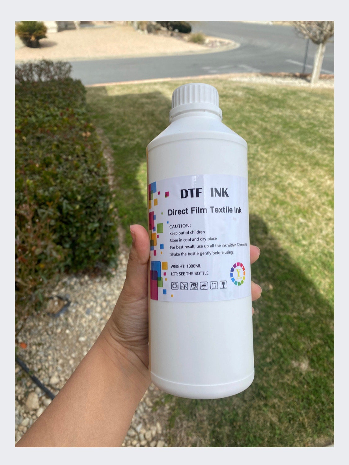 DTF Ink CMYK and White.. Okai Brand 1000 Ml Cyan Magenta Yellow