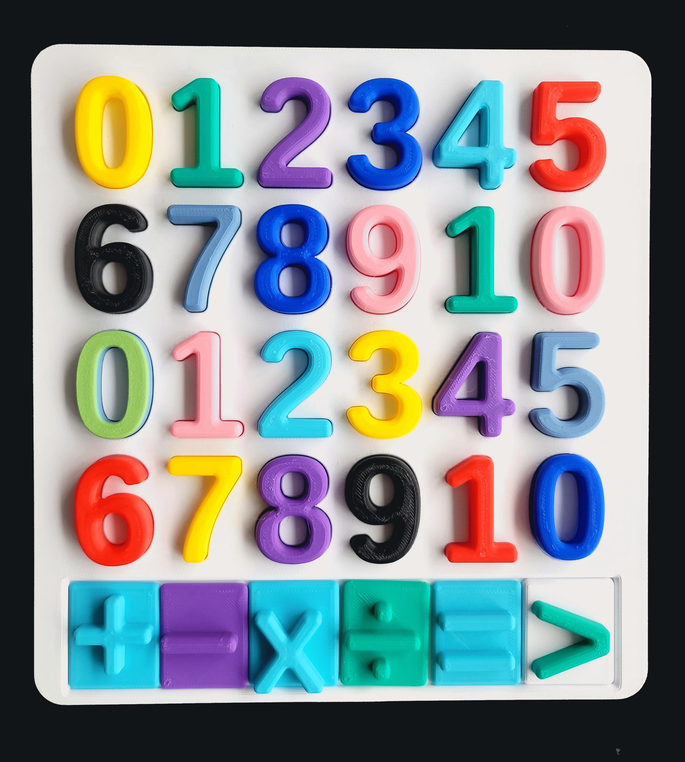 Letters and Numbers Puzzle Toy for Toddlers: Montessori Learning - Etsy