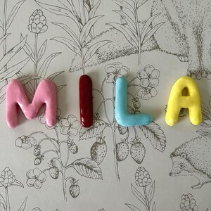 Letras de cerámica