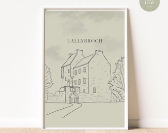 Lallybroch Castle Print: Outlander Inspired Scottish Wall Art (Digital Download)