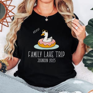 Personalized Family Lake Vacation Shirt, Custom Family Lake Trip TShirt, Family Vacation Matching Tees, Family Summer Vacation T-shirt