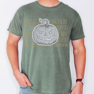 Comfort Colors Personalized First Halloween Married Couple Matching Shirt, Couple Trick or Treat Tee, Custom Mr and Mrs Halloween T-Shirts image 5