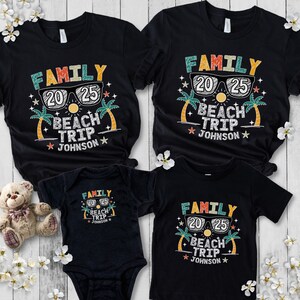 Personalized Family Beach Trip Shirt, Custom Family Beach Vacation TShirt, Family Vacation Matching Tees, Family Summer Vacation T-shirt