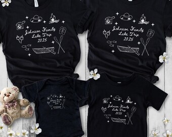 Personalized Family Lake Vacation Shirt, Custom Family Lake Trip TShirt, Family Vacation Matching Tees, Family Summer Vacation T-shirt