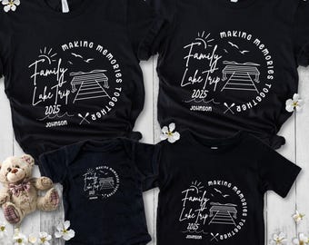 Personalized Family Lake Vacation Shirt, Custom Family Lake Trip TShirt, Family Vacation Matching Tees, Family Summer Vacation T-shirt