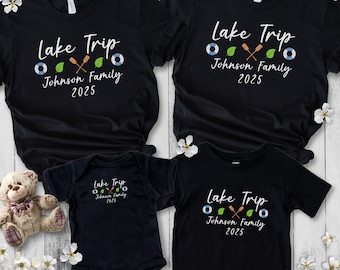 Personalized Family Lake Vacation Shirt, Custom Family Lake Trip TShirt, Family Vacation Matching Tees, Family Summer Vacation T-shirt
