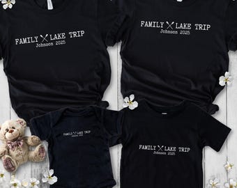 Personalized Family Lake Vacation Shirt, Custom Family Lake Trip TShirt, Family Vacation Matching Tees, Family Summer Vacation T-shirt