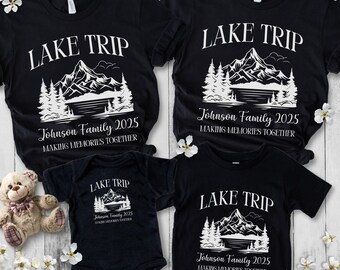 Personalized Family Lake Vacation Shirt, Custom Family Lake Trip TShirt, Family Vacation Matching Tees, Family Summer Vacation T-shirt