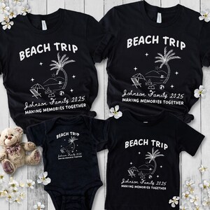 Personalized Family Beach Trip Shirt, Custom Family Beach Vacation TShirt, Family Vacation Matching Tees, Family Summer Vacation T-shirt