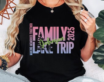 Personalized Family Lake Vacation Shirt, Custom Family Lake Trip TShirt, Family Vacation Matching Tees, Family Summer Vacation T-shirt