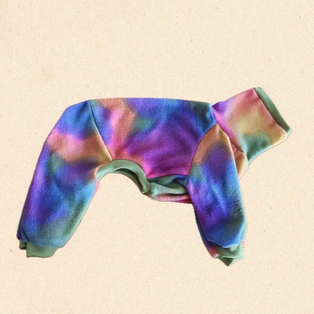 Italian Greyhound - Rainbow polar fleece full suit