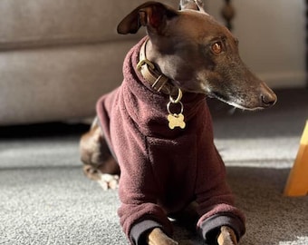 Italian Greyhound - Espresso polar fleece