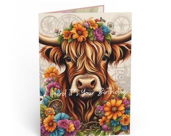 Herd it's your Birthday Highland Cow Birthday Wishes: A Card for Every Personality Greeting Cards