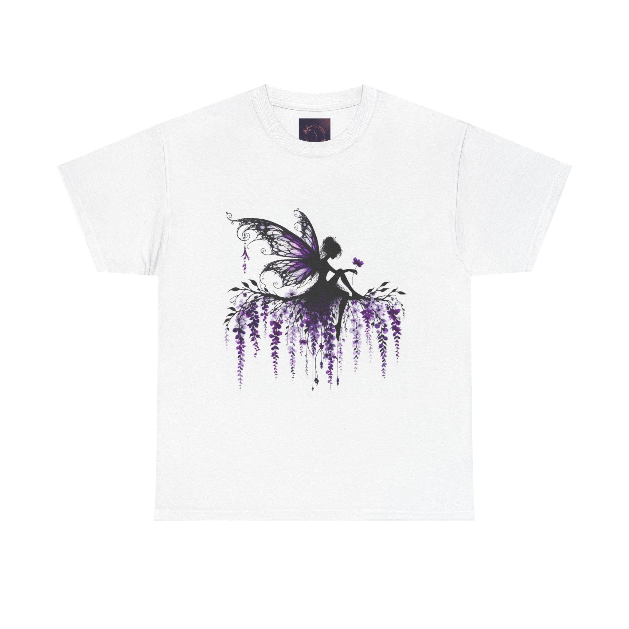Purple Fairy T-shirt, Magical Flower Fairie Design - Etsy