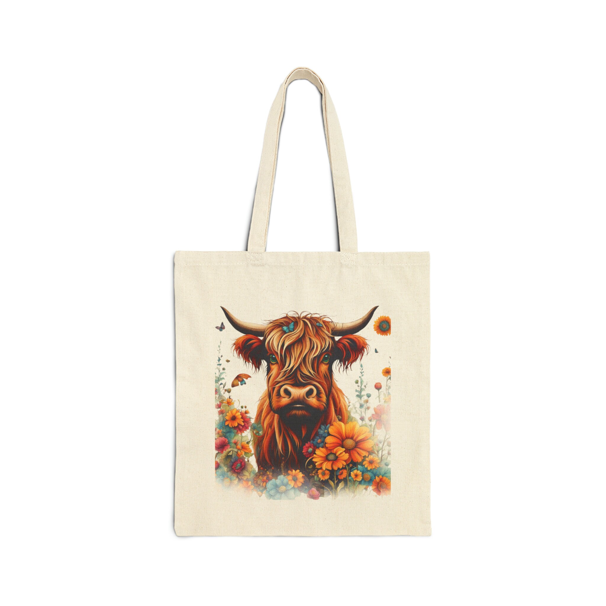 Borsa Personalizzata Highland Cow Con Nome Grande E Tasca In Rete Regalo Di Natale Di Compleanno Per Gli Amanti Delle Mucche Highland Callie 194674