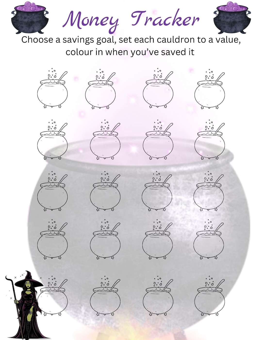 Bullet Journal Money Tracker Digital Templates Money Tracker Template