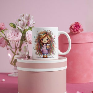 Cartoon Girl,Custommugs,muggift,mothersdaygift,sentimental mum gift,giftsformum,bestmummygift,special keepsake,mothering Sunday,newmumgift.