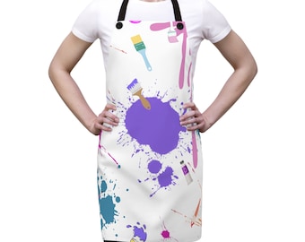 Colorful Splash Artist Apron, Painter's Gift