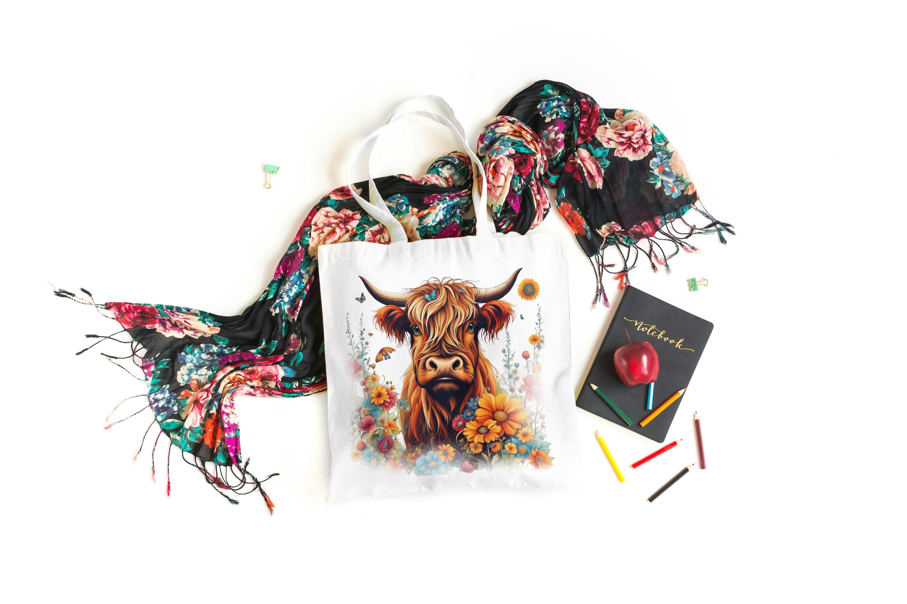 Luvart Highland Cow Regali per le donne - Set regalo da 3 pezzi con