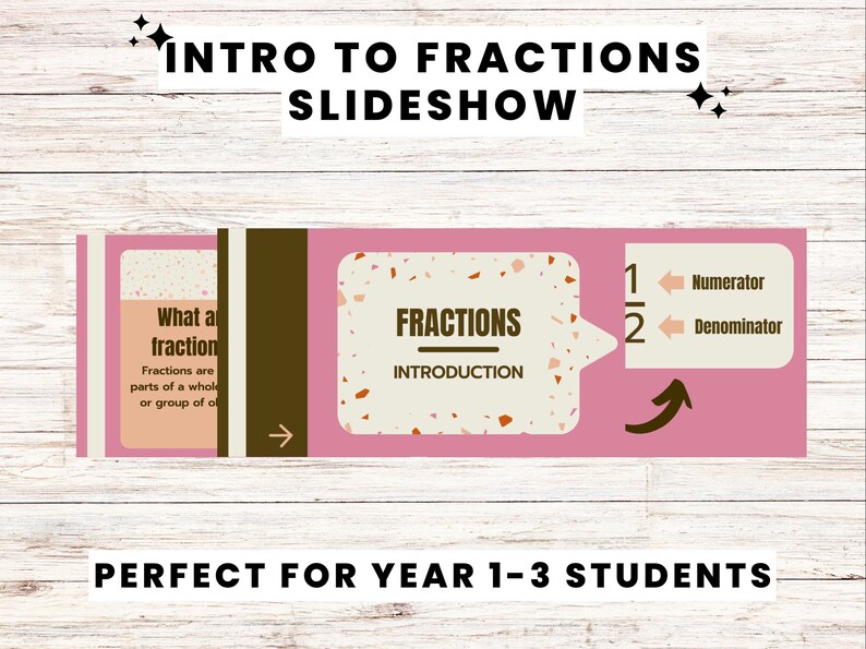 Introduction to fractions powerpoint etsy