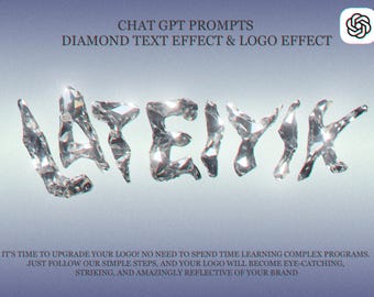 ChatGPT Prompt Diamond Text Effect and Logo Effect