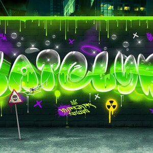 Graffiti Text Effect and Logos Effect for Photoshop Vol.1