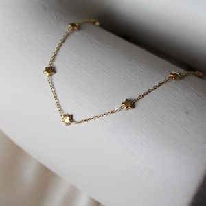 Multi Stern Kette I Edelstahl Kette I Wasserfeste Kette I Mini Star Kette I Minimalistische Kette I Vergoldete Kette l Layering Kette l