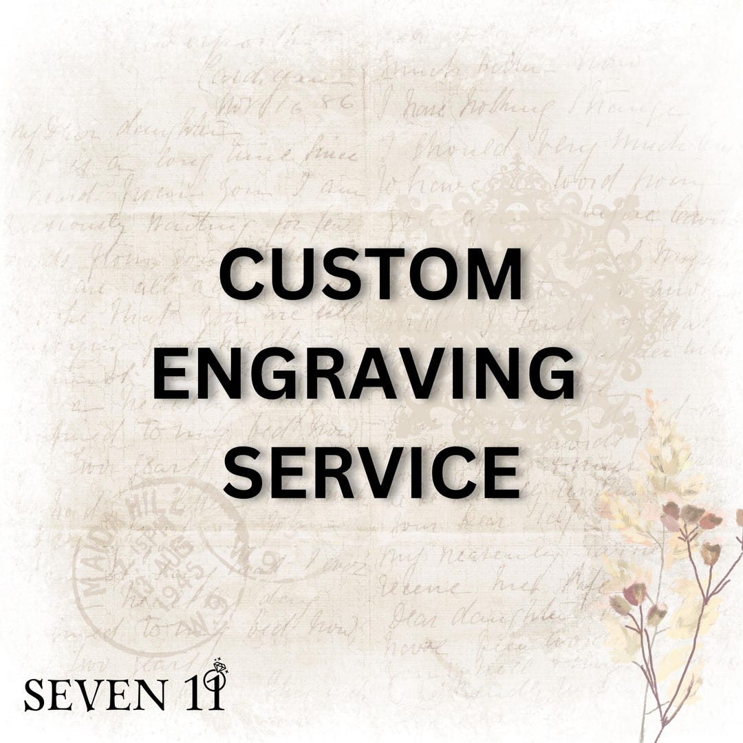 Custom Engraving Add-on, Personalized Engraving for Rings & Bands, Text ...