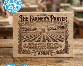 Farmer's Prayer SVG PNG, Christian Farm Sign, Vintage Farmhouse Decor (Digital Download)