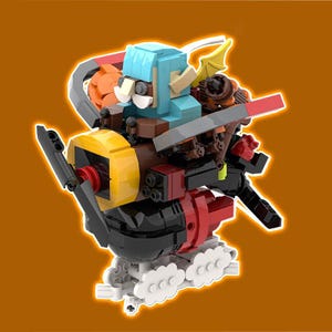 Customized Dota 2  Gyrocopter Figure Building blocks and ornaments