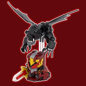 Customized Dota 2 DragonKnight Figure Building blocks and ornaments
