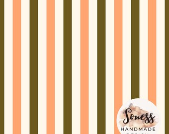 Fall Thanksgiving Stripe Seamless Pattern PNG, Stripe Autumn Digital Paper, Rustic Pumpkin Plaid Background, Sublimation Fabric Pattern