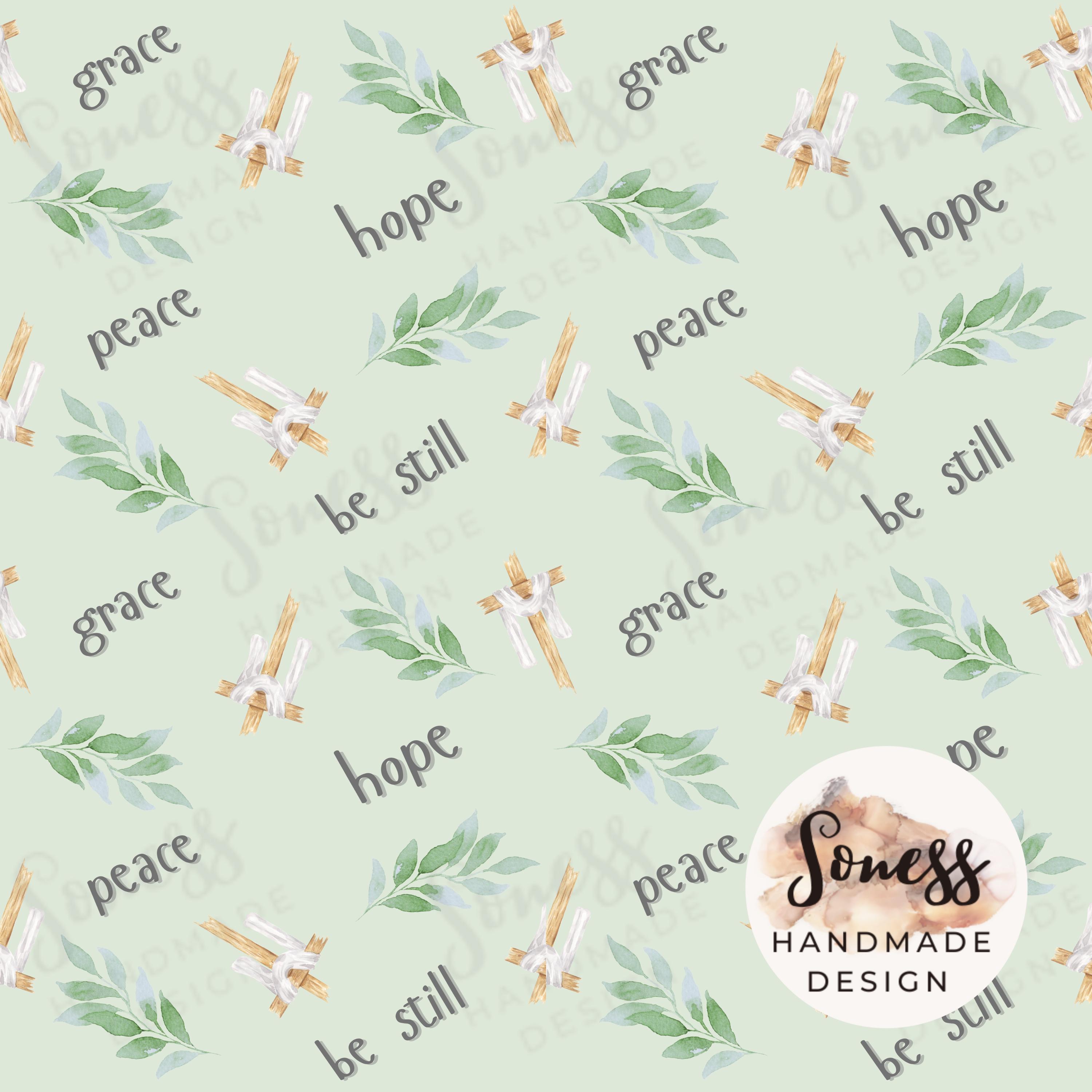 Christian Cross Seamless Pattern, Faith Inspired Design (digital ...