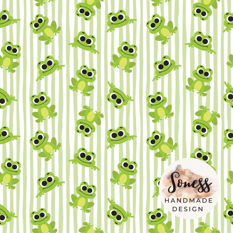 Frog Seamless Pattern Digital Download, Animal Design Pattern - Etsy