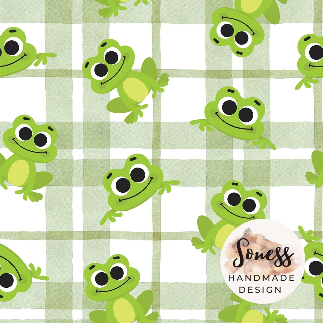 Frog Seamless Pattern Digital Download, Animal Pattern Design - Etsy