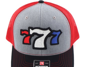 Triple 7&#39;s (Red/White/Blue) 3D Puff