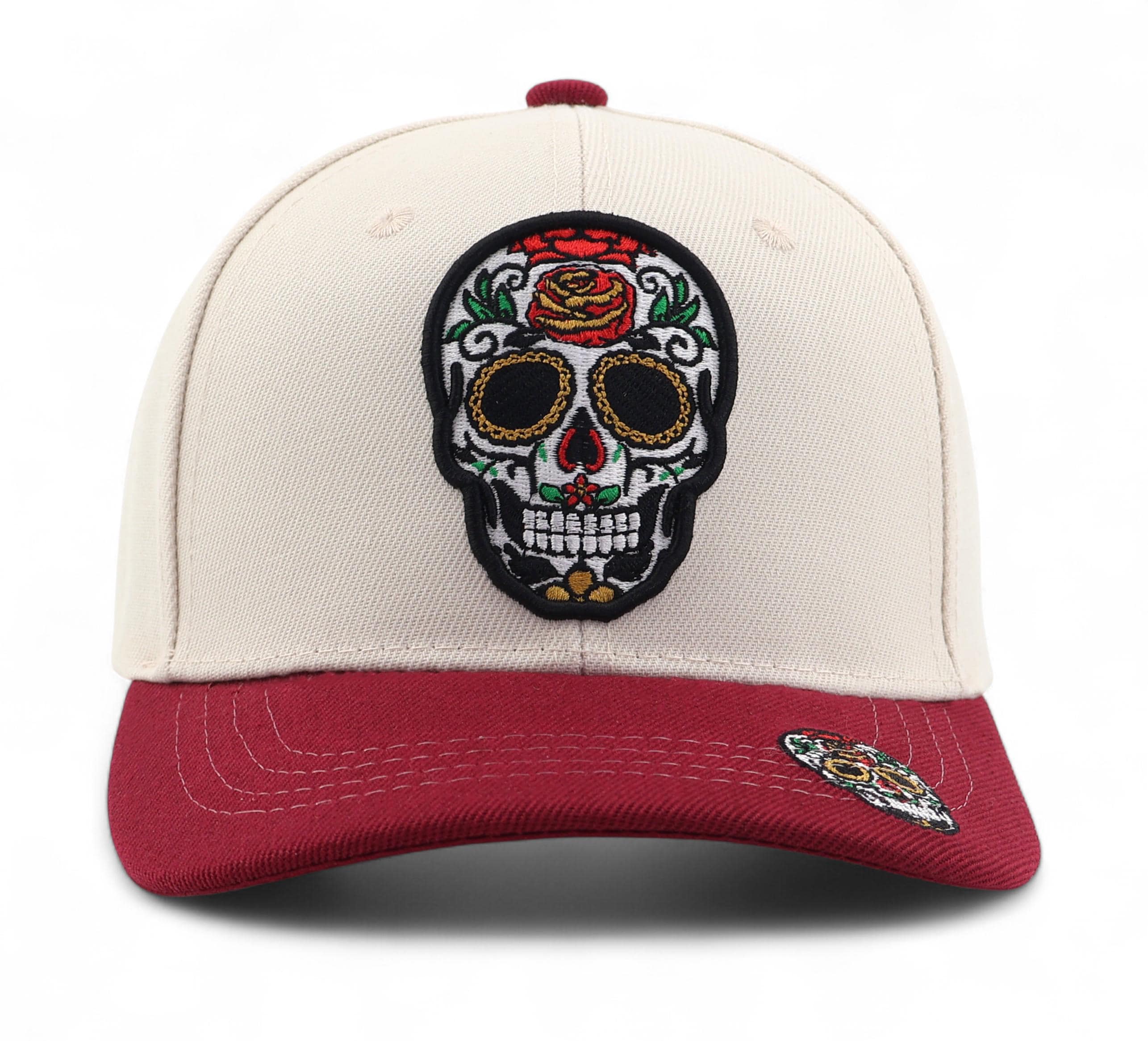 Custom hat with sugar skulls Sugar Skull PVC Classic Snapback - Premium Headwear  main image 2