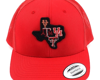 TX 4 College Mannschaft Stickerei Hut