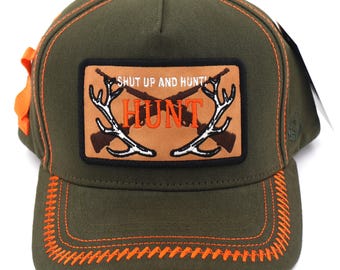 Shut Up and Hunt Snapback Hat: Verdeckter Karten- & Stifthalter